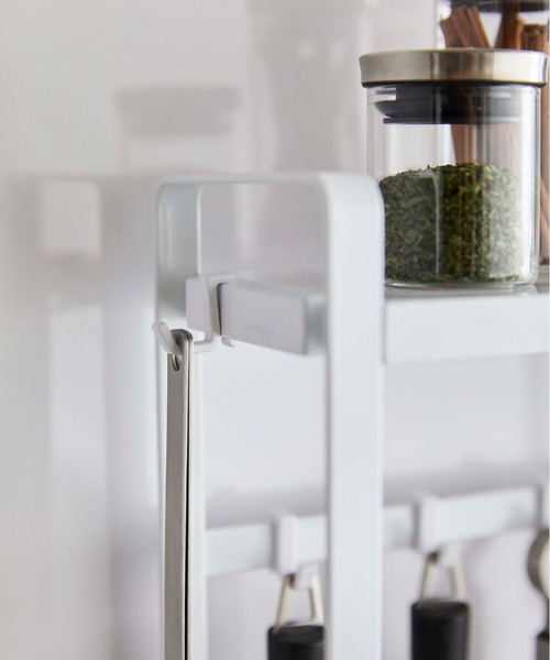 tower（タワー）の「tower（タワー）コンロサイドラック（キッチン収納・レディース・ホワイト/ブラック・ONE SIZE）」の6枚目の写真