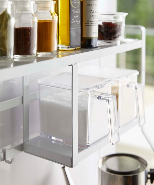 tower（タワー）の「tower（タワー）コンロサイドラック（キッチン収納・レディース・ホワイト/ブラック・ONE SIZE）」の9枚目の写真