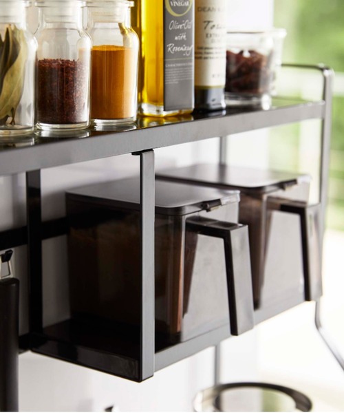 tower（タワー）の「tower（タワー）コンロサイドラック（キッチン収納・レディース・ホワイト/ブラック・ONE SIZE）」の16枚目の写真