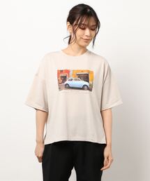 earth music&ecology | グラフィックフォトTシャツ ＊(Tシャツ/カットソー)