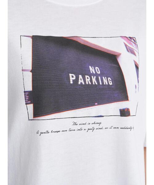 earth music&ecology（アースミュージックアンドエコロジー）の「グラフィックフォトTシャツ ＊（Tシャツ/カットソー・レディース・パープル/ライトベージュ/ホワイト×ブルー/ホワイト×ブラック・FREE）」の7枚目の写真