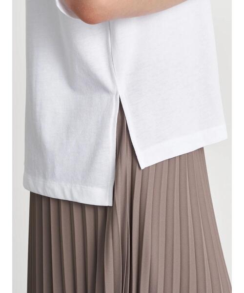 earth music&ecology（アースミュージックアンドエコロジー）の「グラフィックフォトTシャツ ＊（Tシャツ/カットソー・レディース・パープル/ライトベージュ/ホワイト×ブルー/ホワイト×ブラック・FREE）」の10枚目の写真