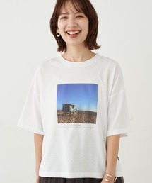 earth music&ecology | グラフィックフォトTシャツ ＊(Tシャツ/カットソー)