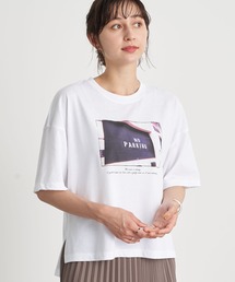 earth music&ecology | グラフィックフォトTシャツ ＊(Tシャツ/カットソー)
