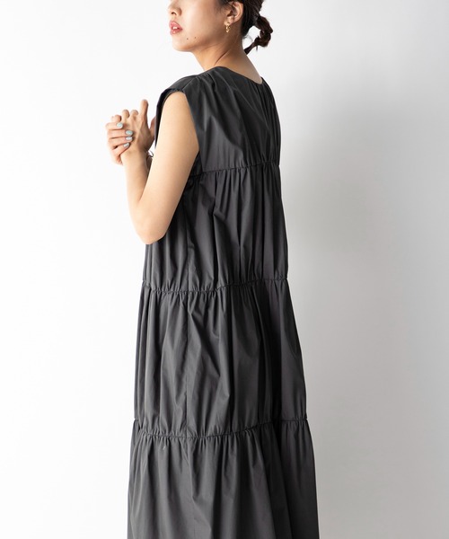 MILLION CARATS（ミリオンカラッツ）の「【STYLE４】2WAYギャザーワンピース（ワンピース・レディース・チャコールグレー/ブラウン/モスグリーン・FREE）」の5枚目の写真
