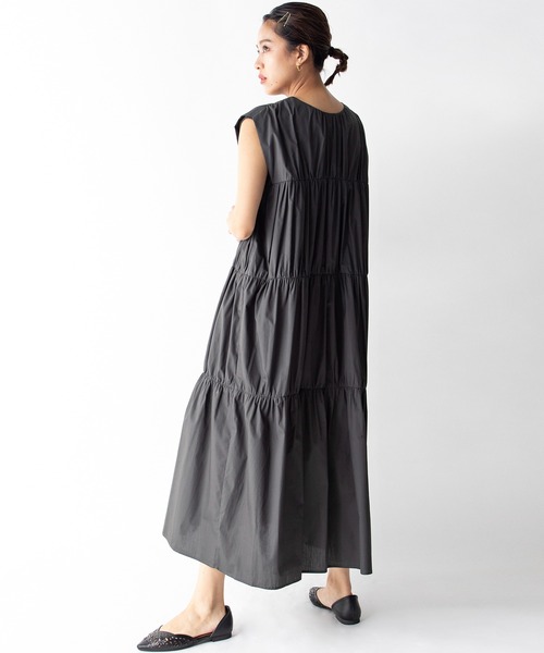 MILLION CARATS（ミリオンカラッツ）の「【STYLE４】2WAYギャザーワンピース（ワンピース・レディース・チャコールグレー/ブラウン/モスグリーン・FREE）」の8枚目の写真
