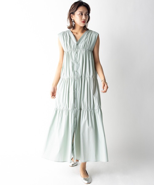 MILLION CARATS（ミリオンカラッツ）の「【STYLE４】2WAYギャザーワンピース（ワンピース・レディース・チャコールグレー/ブラウン/モスグリーン・FREE）」の15枚目の写真