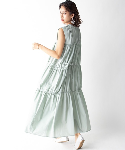 MILLION CARATS（ミリオンカラッツ）の「【STYLE４】2WAYギャザーワンピース（ワンピース・レディース・チャコールグレー/ブラウン/モスグリーン・FREE）」の17枚目の写真