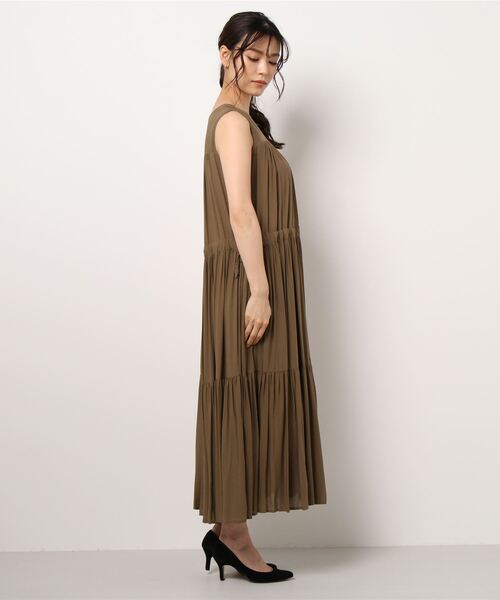 Te chichi（テチチ）の「ティアードマキシワンピース（ワンピース・レディース・ブラック/パープル/カーキ・ﾌﾘ-）」の4枚目の写真