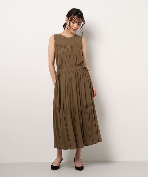 Te chichi（テチチ）の「ティアードマキシワンピース（ワンピース・レディース・ブラック/パープル/カーキ・ﾌﾘ-）」の6枚目の写真