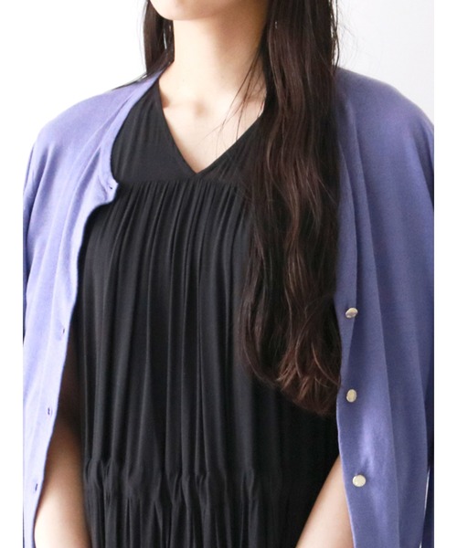 Te chichi（テチチ）の「ティアードマキシワンピース（ワンピース・レディース・ブラック/パープル/カーキ・ﾌﾘ-）」の9枚目の写真