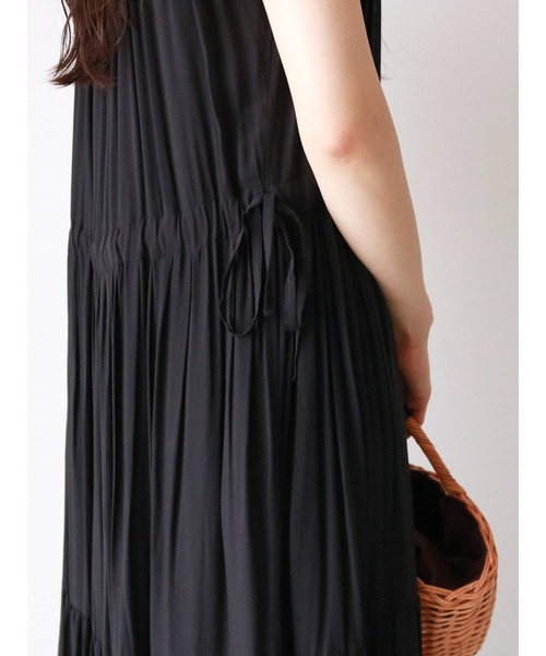 Te chichi（テチチ）の「ティアードマキシワンピース（ワンピース・レディース・ブラック/パープル/カーキ・ﾌﾘ-）」の10枚目の写真