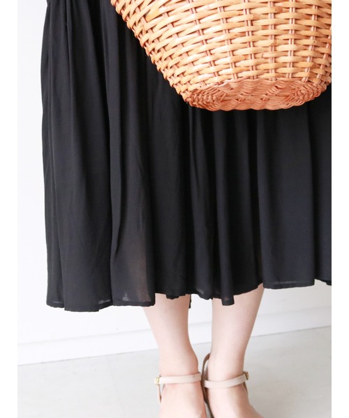 Te chichi（テチチ）の「ティアードマキシワンピース（ワンピース・レディース・ブラック/パープル/カーキ・ﾌﾘ-）」の11枚目の写真