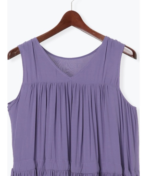 Te chichi（テチチ）の「ティアードマキシワンピース（ワンピース・レディース・ブラック/パープル/カーキ・ﾌﾘ-）」の13枚目の写真