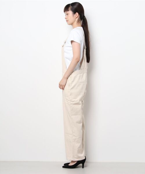 coca（coca）（コカ）の「セミワイドカツラギベイカーサロペット（サロペット/オーバーオール・レディース・アイボリー・ONE SIZE）」の3枚目の写真