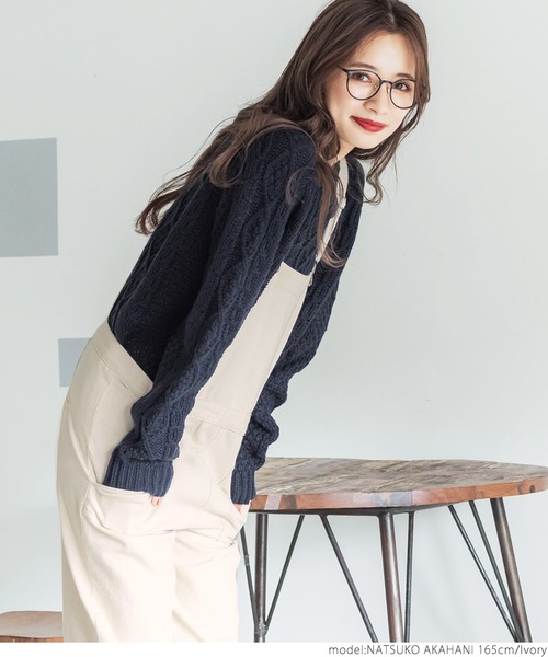 coca（coca）（コカ）の「セミワイドカツラギベイカーサロペット（サロペット/オーバーオール・レディース・アイボリー・ONE SIZE）」の17枚目の写真