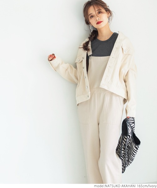 coca（coca）（コカ）の「セミワイドカツラギベイカーサロペット（サロペット/オーバーオール・レディース・アイボリー・ONE SIZE）」の10枚目の写真