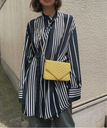 Ameri | STRIPE SCARF BLOUSE(シャツ/ブラウス)