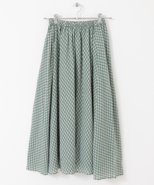 かぐれ（カグレ）の「小紋柄プリントスカート（スカート・レディース・グレー/ミント・FREE）」の17枚目の写真