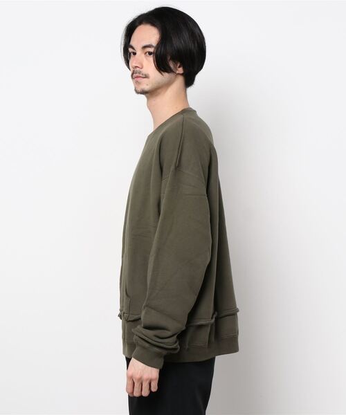 no.（ナンバー）の「no. PROCESSING CREW SWEAT (21-FW-SW-02)（スウェット・メンズ・ベージュ/カーキ・1/2）」の3枚目の写真