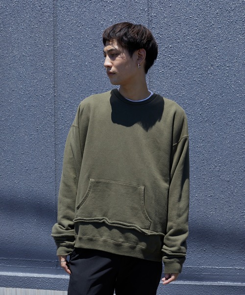 no.（ナンバー）の「no. PROCESSING CREW SWEAT (21-FW-SW-02)（スウェット・メンズ・ベージュ/カーキ・1/2）」の8枚目の写真