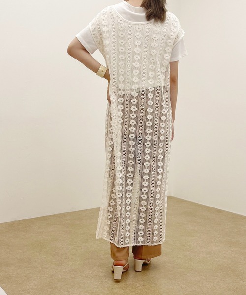 apres jour clair（アプレジュールクレア）の「【apres jour clair】レース2WAYワンピース【ZOZOTOWN限定アイテム】（ワンピース・レディース・ベージュ/アイボリー・X-LARGE/フリー）」の10枚目の写真