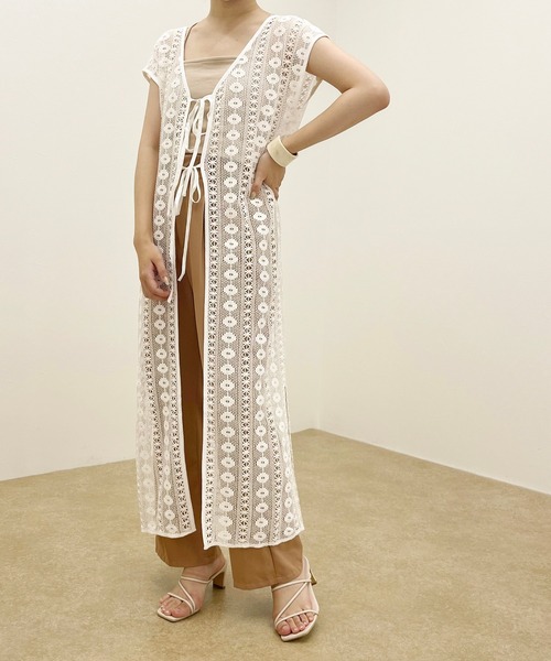 apres jour clair（アプレジュールクレア）の「【apres jour clair】レース2WAYワンピース【ZOZOTOWN限定アイテム】（ワンピース・レディース・ベージュ/アイボリー・X-LARGE/フリー）」の8枚目の写真