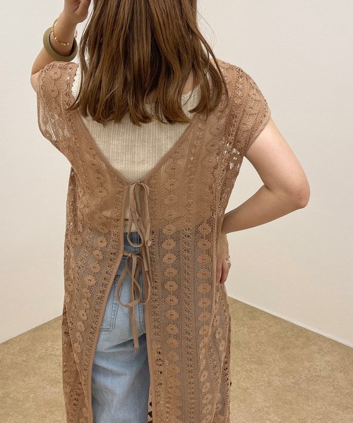 apres jour clair（アプレジュールクレア）の「【apres jour clair】レース2WAYワンピース【ZOZOTOWN限定アイテム】（ワンピース・レディース・ベージュ/アイボリー・X-LARGE/フリー）」の4枚目の写真