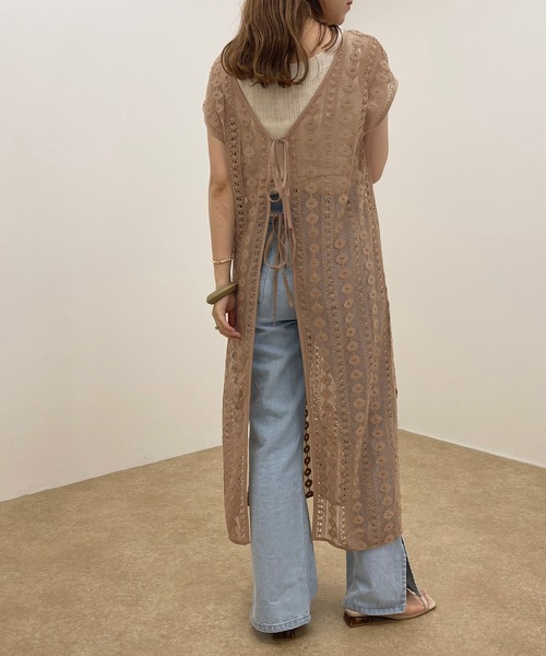 apres jour clair（アプレジュールクレア）の「【apres jour clair】レース2WAYワンピース【ZOZOTOWN限定アイテム】（ワンピース・レディース・ベージュ/アイボリー・X-LARGE/フリー）」の7枚目の写真