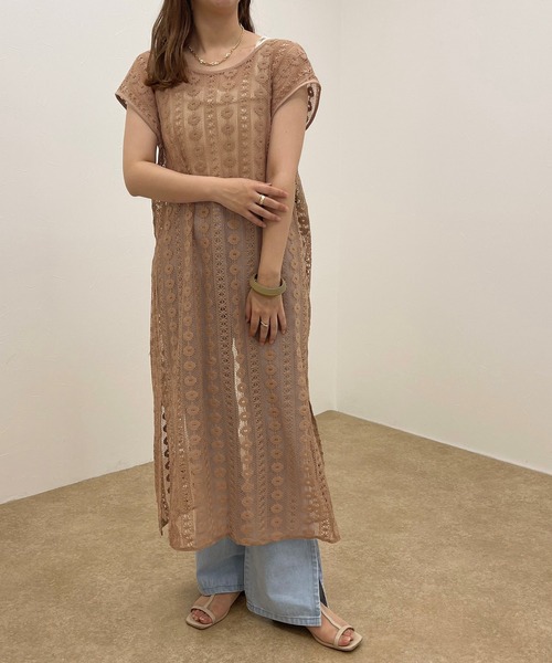 apres jour clair（アプレジュールクレア）の「【apres jour clair】レース2WAYワンピース【ZOZOTOWN限定アイテム】（ワンピース・レディース・ベージュ/アイボリー・X-LARGE/フリー）」の18枚目の写真