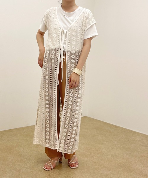 apres jour clair（アプレジュールクレア）の「【apres jour clair】レース2WAYワンピース【ZOZOTOWN限定アイテム】（ワンピース・レディース・ベージュ/アイボリー・X-LARGE/フリー）」の15枚目の写真