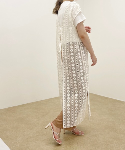 apres jour clair（アプレジュールクレア）の「【apres jour clair】レース2WAYワンピース【ZOZOTOWN限定アイテム】（ワンピース・レディース・ベージュ/アイボリー・X-LARGE/フリー）」の13枚目の写真