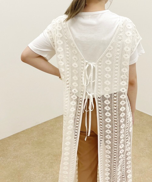 apres jour clair（アプレジュールクレア）の「【apres jour clair】レース2WAYワンピース【ZOZOTOWN限定アイテム】（ワンピース・レディース・ベージュ/アイボリー・X-LARGE/フリー）」の5枚目の写真