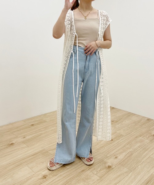 apres jour clair（アプレジュールクレア）の「【apres jour clair】レース2WAYワンピース【ZOZOTOWN限定アイテム】（ワンピース・レディース・ベージュ/アイボリー・X-LARGE/フリー）」の22枚目の写真