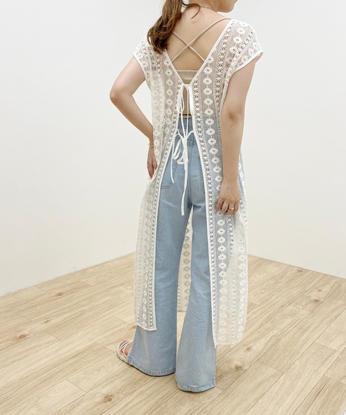 apres jour clair（アプレジュールクレア）の「【apres jour clair】レース2WAYワンピース【ZOZOTOWN限定アイテム】（ワンピース・レディース・ベージュ/アイボリー・X-LARGE/フリー）」の19枚目の写真