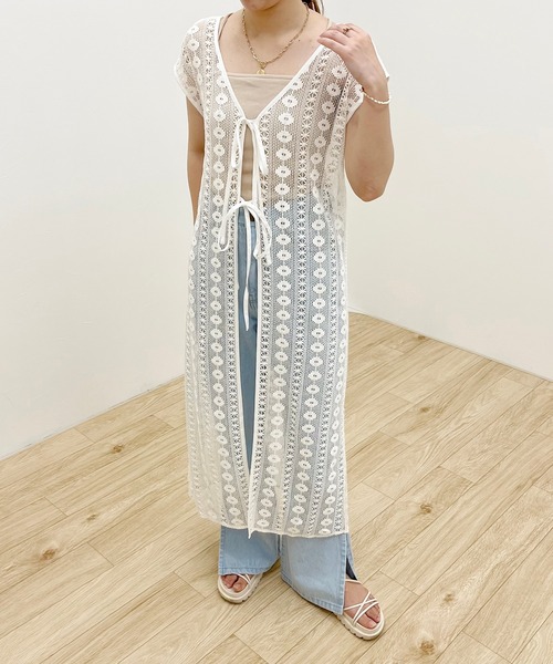 apres jour clair（アプレジュールクレア）の「【apres jour clair】レース2WAYワンピース【ZOZOTOWN限定アイテム】（ワンピース・レディース・ベージュ/アイボリー・X-LARGE/フリー）」の21枚目の写真