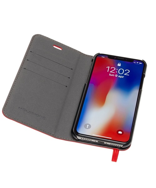 MOLESKINE(モレスキン)の「モレスキン iPhoneケース ブックタイプ リーディング X/XS対応(スマホケース/カバー・メンズ・ブラック/レッド系その他・ONE SIZE)」の6枚目の写真