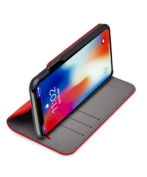 MOLESKINE(モレスキン)の「モレスキン iPhoneケース ブックタイプ リーディング X/XS対応(スマホケース/カバー・メンズ・ブラック/レッド系その他・ONE SIZE)」の5枚目の写真