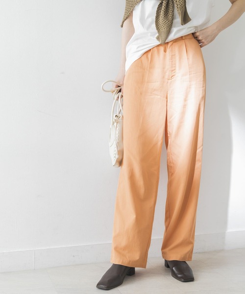 URBAN RESEARCH（アーバンリサーチ）の「カラーワイドストレートパンツ（その他パンツ・レディース・ブルー/グリーン系その他/オレンジ系その他・38/36）」の4枚目の写真