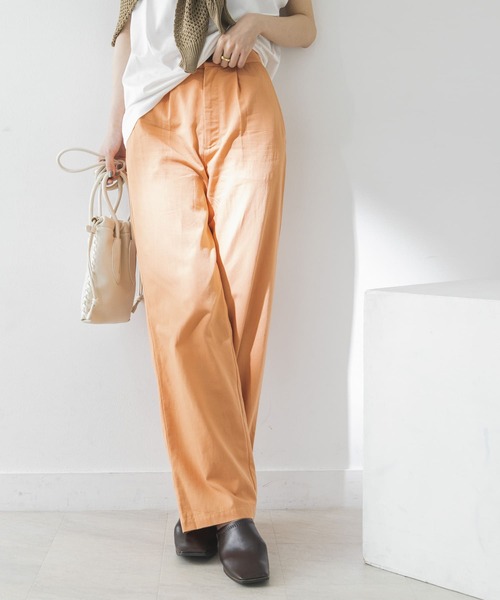 URBAN RESEARCH（アーバンリサーチ）の「カラーワイドストレートパンツ（その他パンツ・レディース・ブルー/グリーン系その他/オレンジ系その他・38/36）」の5枚目の写真