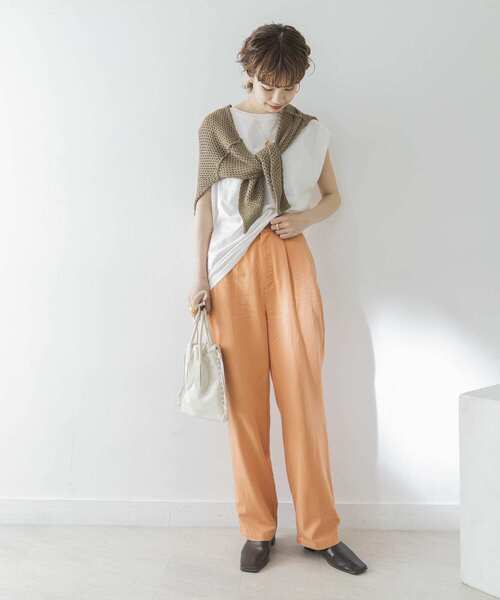 URBAN RESEARCH（アーバンリサーチ）の「カラーワイドストレートパンツ（その他パンツ・レディース・ブルー/グリーン系その他/オレンジ系その他・38/36）」の6枚目の写真