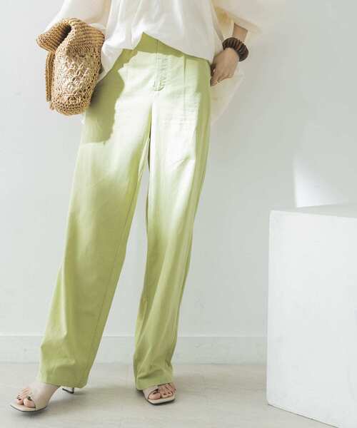 URBAN RESEARCH（アーバンリサーチ）の「カラーワイドストレートパンツ（その他パンツ・レディース・ブルー/グリーン系その他/オレンジ系その他・38/36）」の7枚目の写真