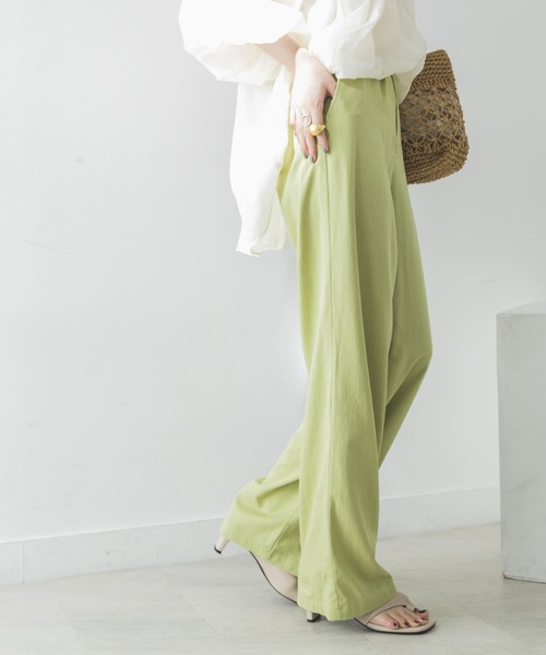 URBAN RESEARCH（アーバンリサーチ）の「カラーワイドストレートパンツ（その他パンツ・レディース・ブルー/グリーン系その他/オレンジ系その他・38/36）」の10枚目の写真