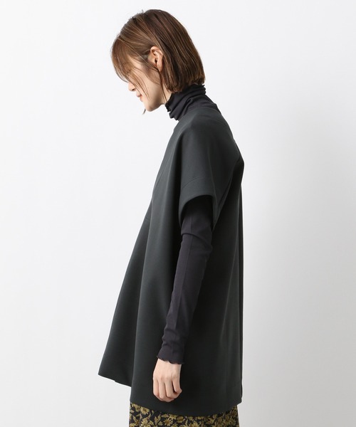 A part by(アパートバイ)の「ボンディングVベスト 218268(ベスト・レディース・チャコールグレー/アイボリー・FREE)」の15枚目の写真