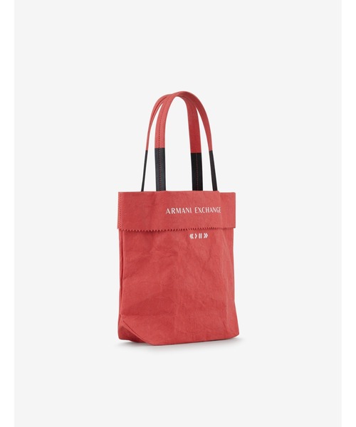ARMANI EXCHANGE(アルマーニエクスチェンジ)の「【A|X アルマーニ エクスチェンジ】ペーパー ミニトートバッグ(トートバッグ・レディース・レッド/ベージュ・FREE)」の6枚目の写真