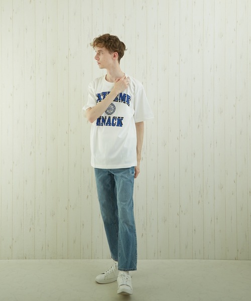 TONE SELECT WEAR(トーンセレクトウェア)の「【TONE BY AS】カレッジプリントTEE(BL)(Tシャツ/カットソー・メンズ・ホワイト/ベージュ/スミクロ・MEDIUM/LARGE)」の14枚目の写真