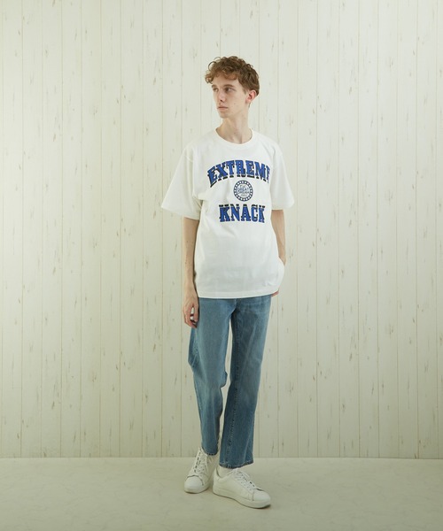 TONE SELECT WEAR(トーンセレクトウェア)の「【TONE BY AS】カレッジプリントTEE(BL)(Tシャツ/カットソー・メンズ・ホワイト/ベージュ/スミクロ・MEDIUM/LARGE)」の16枚目の写真