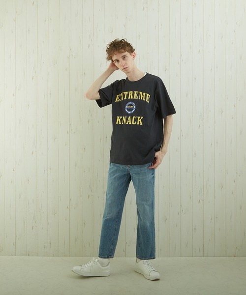TONE SELECT WEAR(トーンセレクトウェア)の「【TONE BY AS】カレッジプリントTEE(BL)(Tシャツ/カットソー・メンズ・ホワイト/ベージュ/スミクロ・MEDIUM/LARGE)」の13枚目の写真