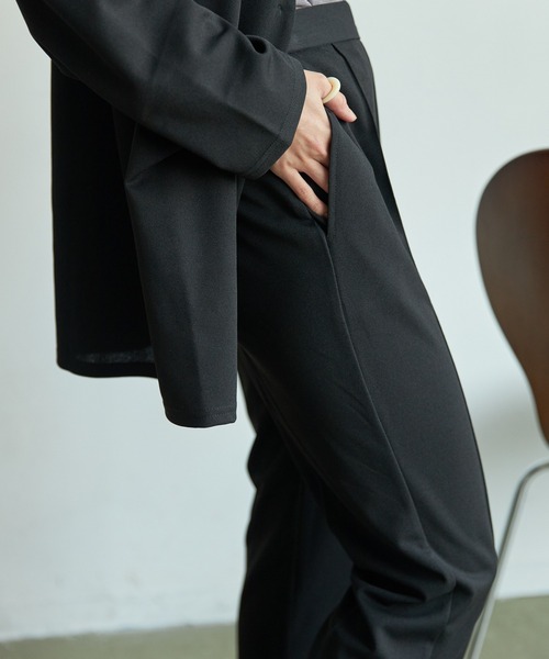 VACANCY(ヴァカンシー)の「ジョーゼットフレアイージーパンツ(その他パンツ・レディース・ブラック/ブラウン/グリーン・M/MEDIUM/TALL)」の19枚目の写真