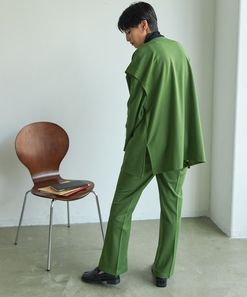 VACANCY(ヴァカンシー)の「ジョーゼットフレアイージーパンツ(その他パンツ・レディース・ブラック/ブラウン/グリーン・M/MEDIUM/TALL)」の11枚目の写真